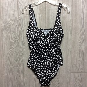 NWT Black One Piece swimsuit PLUS SIZE 18W